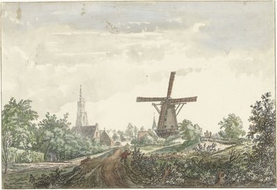 View of the Leusden Road to Amersfoort by Jacob van Liender