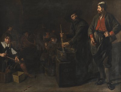 A Glass and Coral Factory by Jacob van Loo