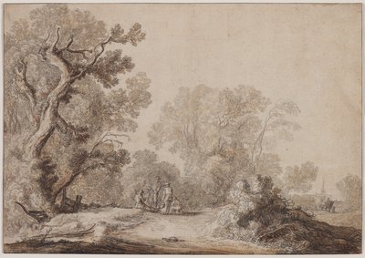 Peasants at the Edge of a Wood, c. 1630 by Jacob van Mosscher