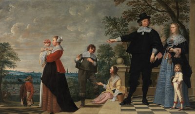 Portrait of a Bruges Family by Jacob van Oost