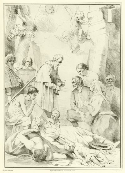 St Macarius of Ghent Giving Aid to the Plague Victims by Jacob van Oost