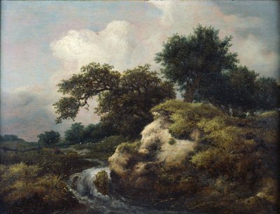 Landscape with Dune and Small Waterfall by Jacob van Ruisdael