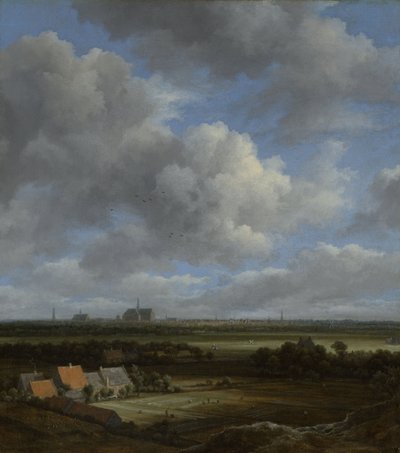 View of Haarlem from the Northwest with the Bleaching Fields in the Foreground, c.1650-82 by Jacob van Ruisdael