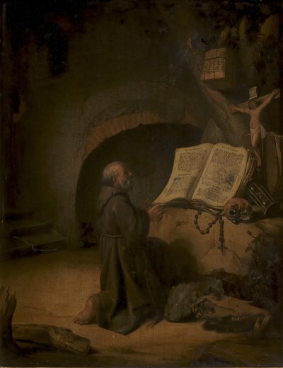 Hermit Praying by Jacob van Spreeuwen