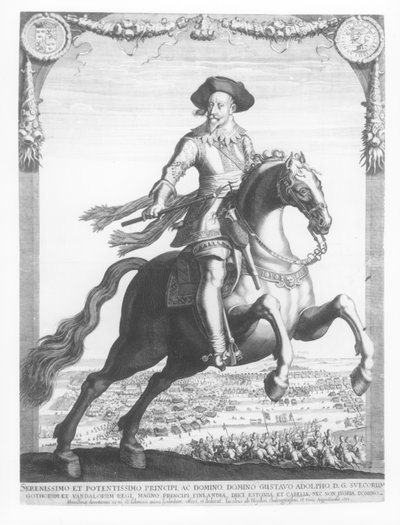 Gustavus Adolphus II, King of Sweden, on Horseback by Jacob van der Heyden