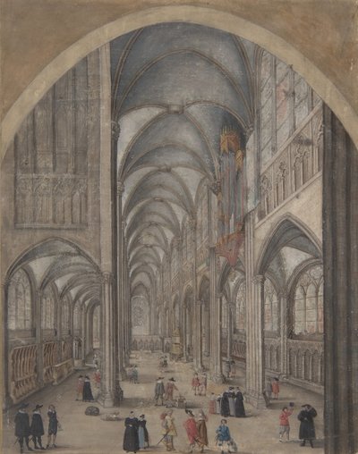 Interior of Strasbourg Cathedral by Jacob van der Heyden.