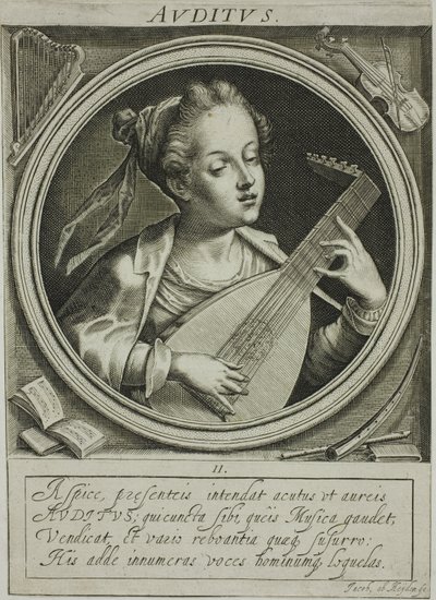 Sound, Plate Two from The Five Senses by Jacob van der Heyden