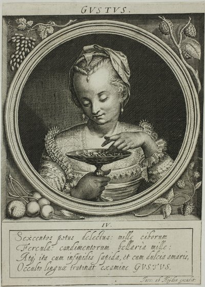 Taste, plate four from The Five Senses by Jacob van der Heyden