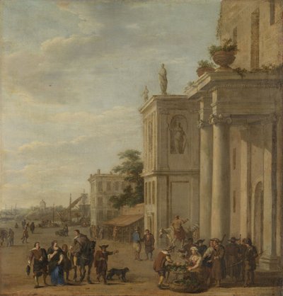 Italian Marketplace by Jacob van der Ulft
