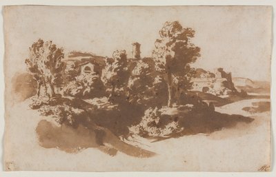 Landscape with Fortification Between Marino and Frascati by Jacob van der Ulft