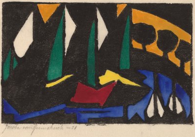 Boat and Trees by Jacoba van Heemskerck van Beest