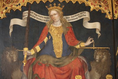 Justice between the Archangels Gabriel and Michael by Jacobello del Fiore