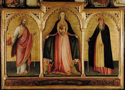 Virgin and Child with St. James the Greater and St. Anthony by Jacobello del Fiore