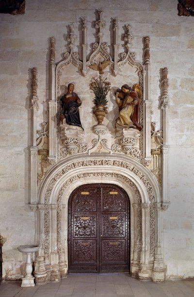 Annunciation, portal of the Sacristy by Jacobo Florentino