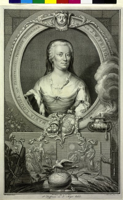 Landgravine of Hesse Kassel Mary Louisa by Jacobus (after) Houbraken