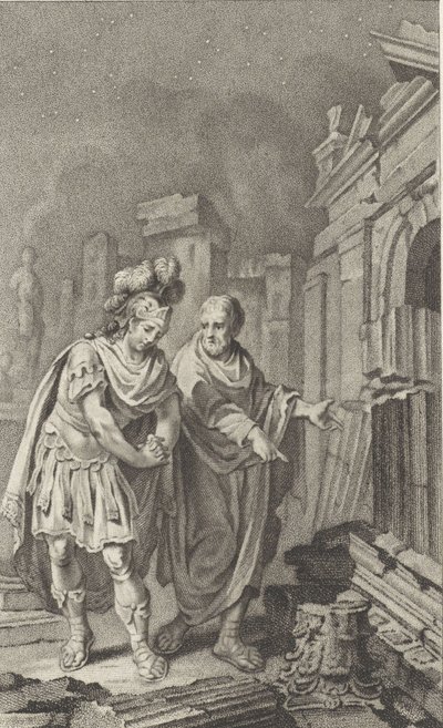 Scipio Aemilianus Before the Ruins of Carthage in the Company of Polybius by Jacobus Buys