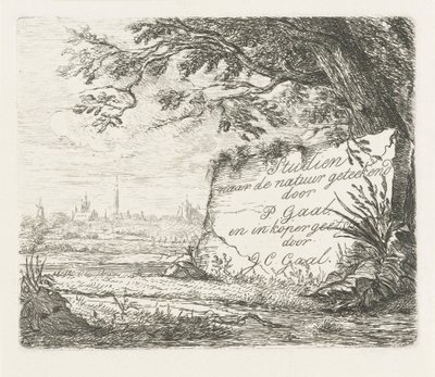 Title Page for: Studies Drawn from Nature by Jacobus Cornelis Gaal