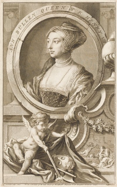 Anne Boleyn by Jacobus Houbraken
