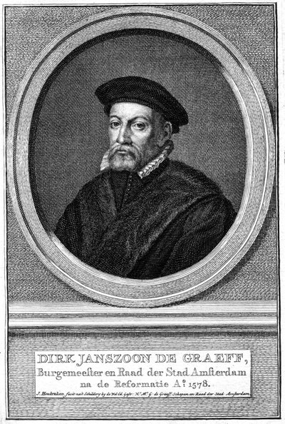 Dirk Janszoon de Graeff, 16th Century Mayor of Amsterdam, 18th Century by Jacobus Houbraken