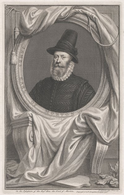 James Douglas, Fourth Earl of Morton, 1581 by Jacobus Houbraken