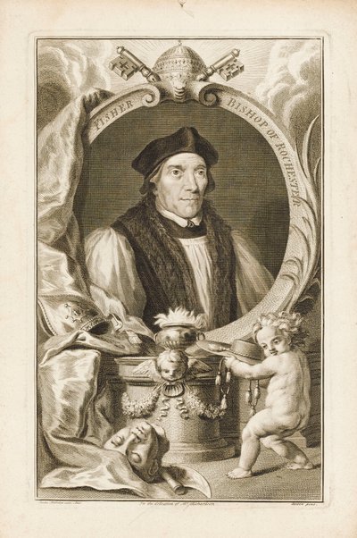John Fisher, Bishop of Rochester, c.1760 by Jacobus Houbraken