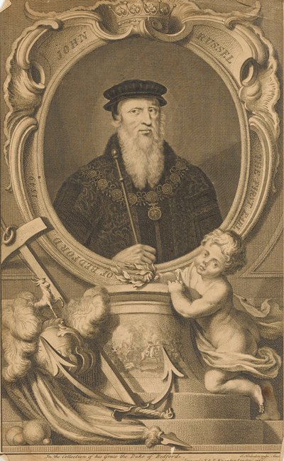 John Russel. The First Earl of Bedford 1549 by Jacobus Houbraken