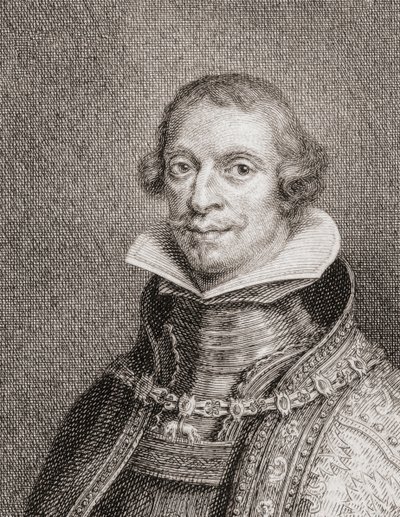 King Philip IV of Spain, Felipe IV, Portrait by Jacobus Houbraken