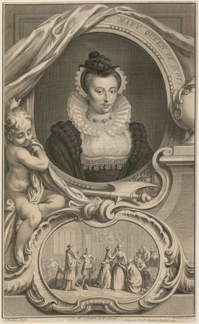 Portrait of Queen Mary of Scotland by Jacobus Houbraken