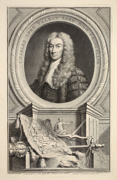 Portrait of Charles, Lord Talbot, Illustration from 