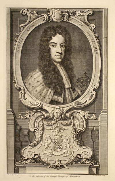 Portrait of Daniel, Earl of Nottingham, Illustration from 