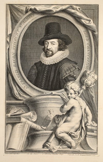 Portrait of Francis Bacon, Viscount of St Albans, Illustration from 