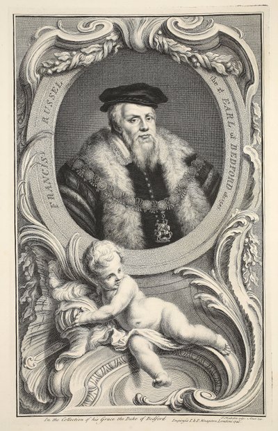 Portrait of Francis Russell, illustration from 