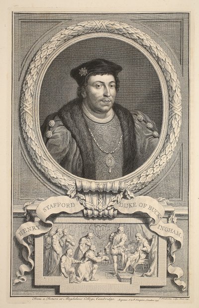 Portrait of Henry Stafford, Duke of Buckingham, illustration from 