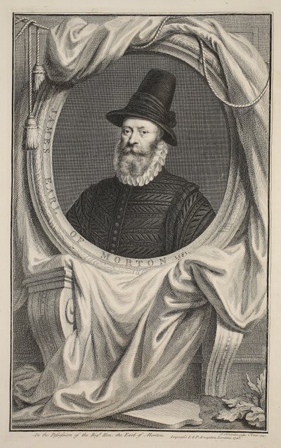 Portrait of James, Earl of Morton, illustration from 