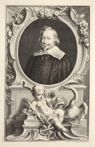Portrait of John Pym, illustration from 