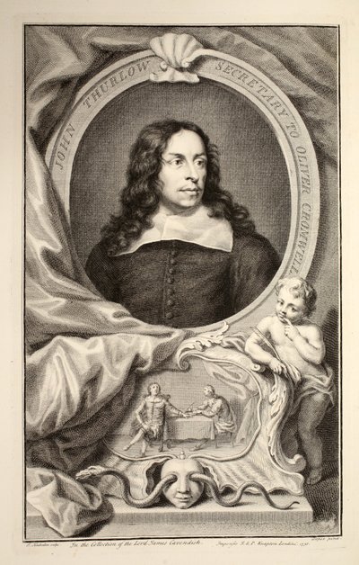 Portrait of John Thurlow, illustration from 