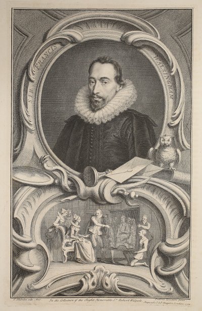 Portrait of Sir Francis Walsingham, illustration from 