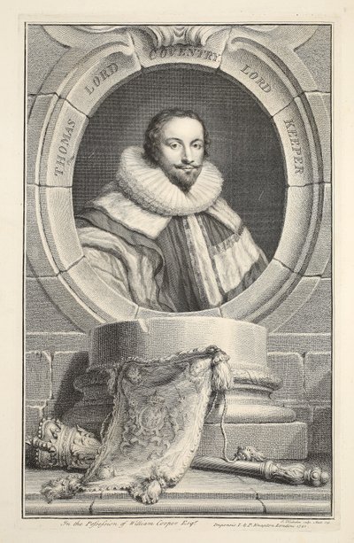 Portrait of Thomas, Lord Coventry by Jacobus Houbraken