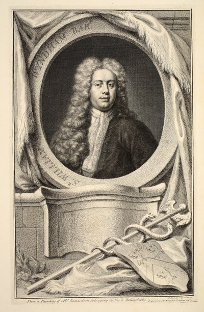 Portrait of William Wyndham, illustration from 