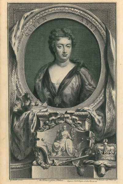 Queen Anne by Jacobus Houbraken
