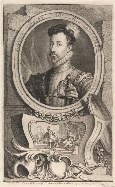 Robert Dudley, Earl of Leicester by Jacobus Houbraken