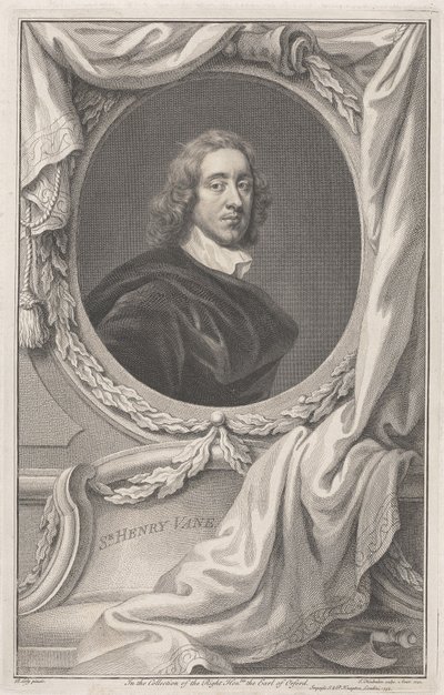 Sir Henry Vane by Jacobus Houbraken