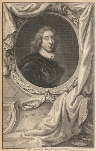 Sir Henry Vane the Younger by Jacobus Houbraken