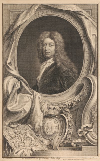 Thomas Wharton, First Marquess of Wharton by Jacobus Houbraken