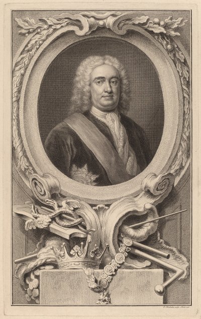 Robert Walpole, 1st Earl of Orford by Jacobus Houbraken after Arthur Pond