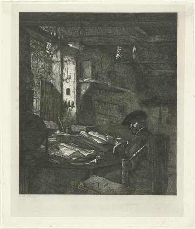 Merchant in His Office by Jacobus Ludovicus Cornet