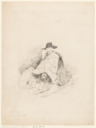 Resting Traveler by Jacobus Ludovicus Cornet