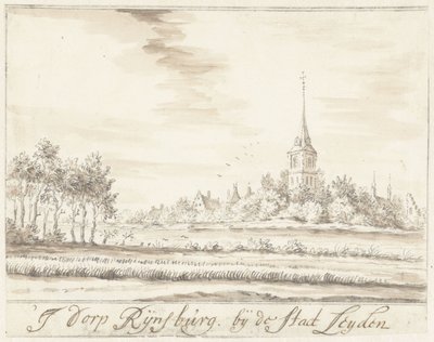 The Village of Rijnsburg by Jacobus Stellingwerff