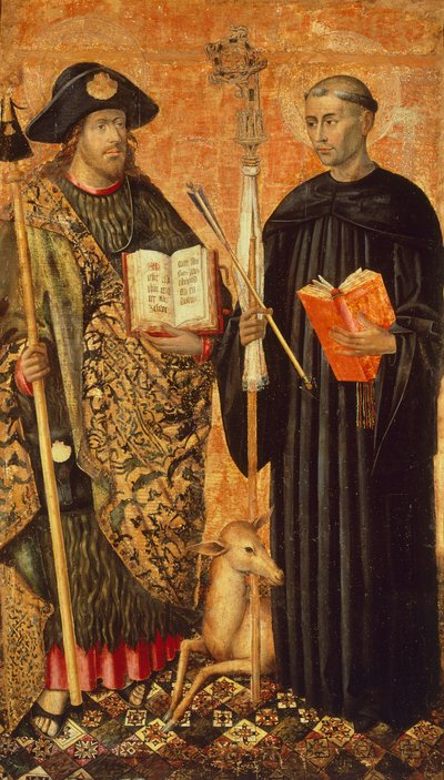 Saint James of Compostela and Saint Gilles the Hermit by Jacomart (c.1413 61) Baco