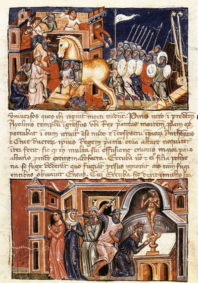 Siege and Assault of the City of Troy by Jacome Cromberger